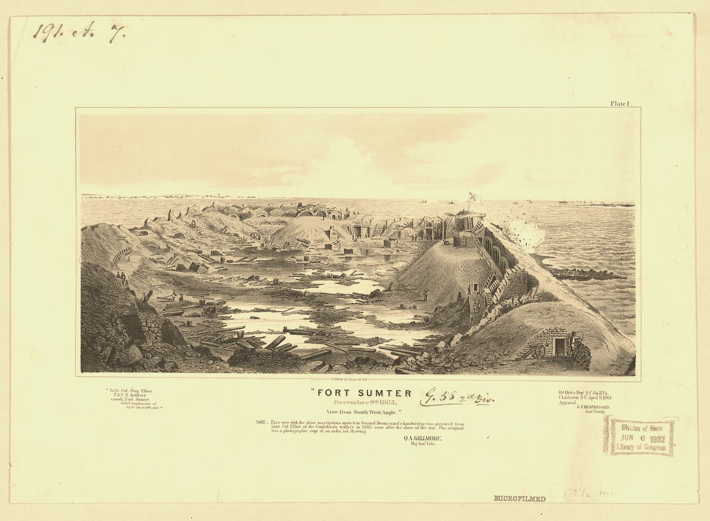 Fort Sumter December 9th 1863