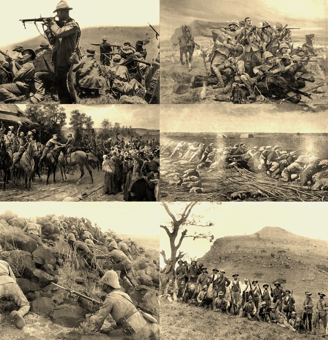 Major battles and events of the Second Boer War