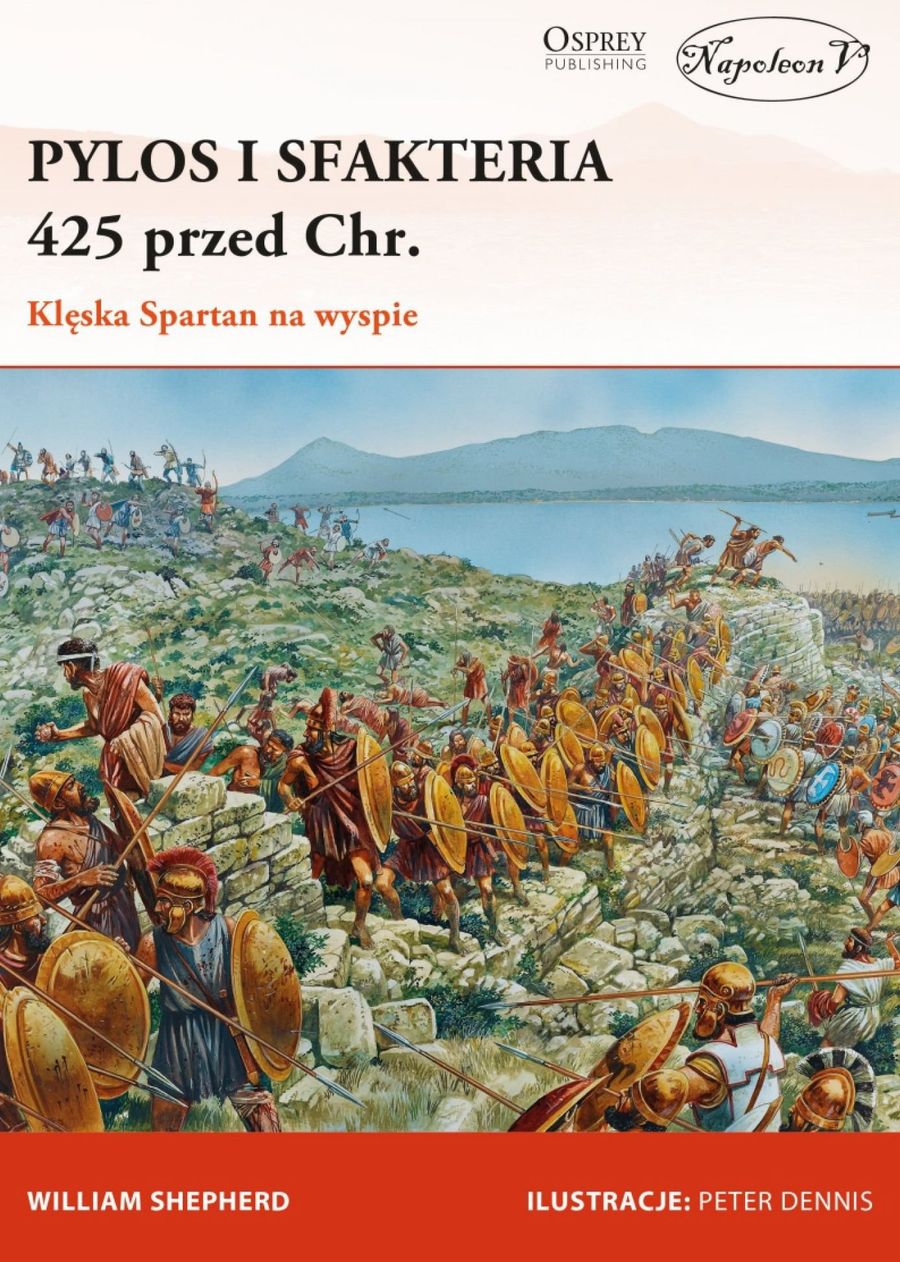 Okładka książki „Pylos i Sfakteria 425 przed Chr. Klęska Spartan na wyspie.”