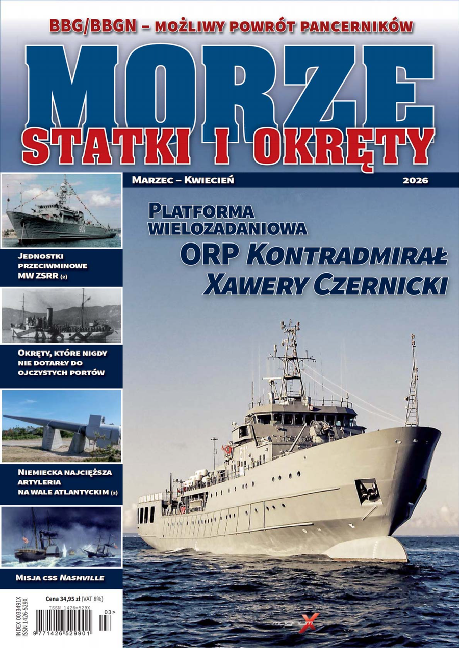 Okładka czasopisma z artykułem „„Skok w ciemność”: misja CSS Nashville”